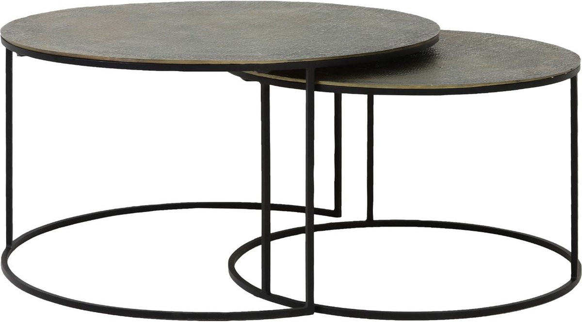 Light & Living Salontafel Rengo - Antiek Brons - Ø61 + Ø76 cm