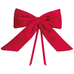 Schleife aus Samt, rot, 25 cm
