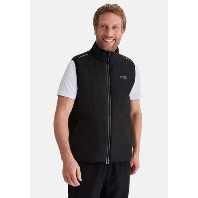 Steppweste STOOKER MEN "HENRIK Weste", Herren, Gr. XL, schwarz, Stoff, 100% Polyester, regular fit, Westen Steppweste