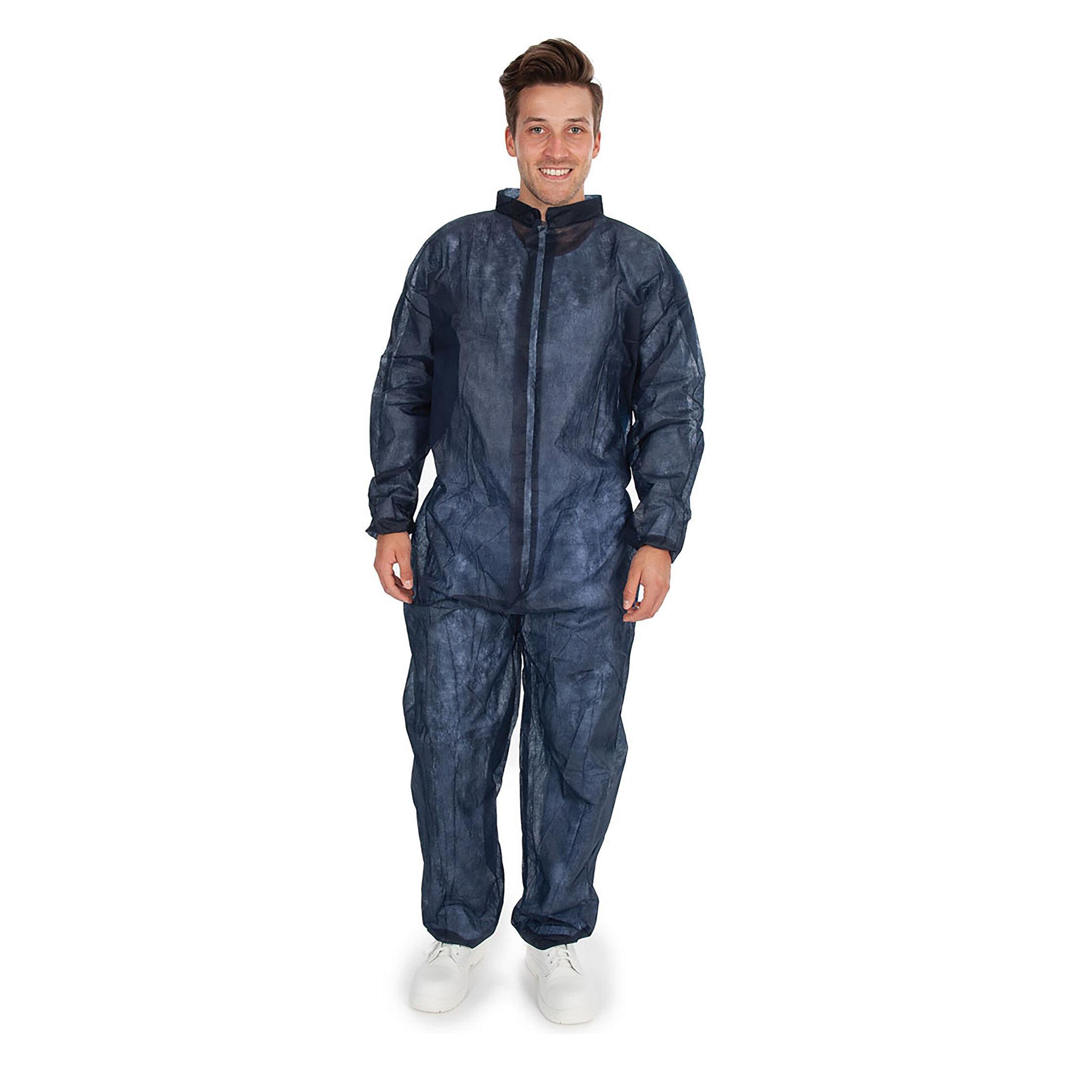 franz mensch Hygobase Overall "Eco", PP, XL, dunkelblau Taillen + Armgummi, ohne Kapuze (XL) (276216)