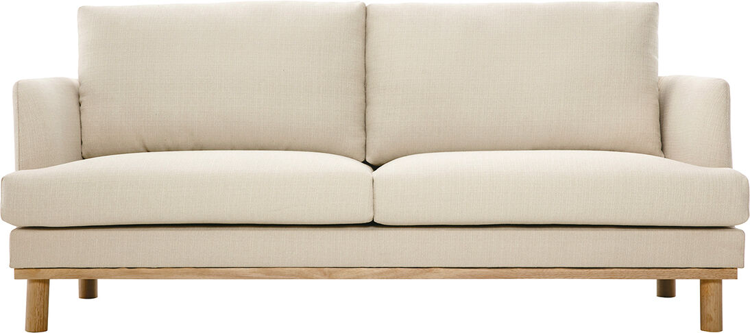 Miliboo Skandinavisches 3-Sitzer-Sofa beige HOBART