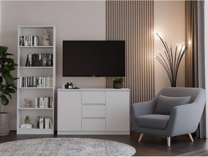 Kommode modern 2 Türen 3 Schubladen funktionales Design
