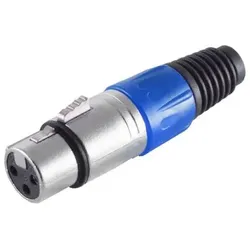 Cannon/XLR-Kupplung, blau
