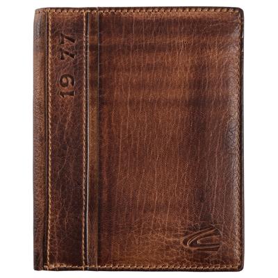 Geldbörse CAMEL ACTIVE "Melbourne", Herren, braun, Leder, Antik-Look, Kleinlederwaren, aus hochwertigem Rindsleder mit kernigen Nähten im Used Look