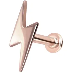 14 Karat Gold Labret mit Push Fit BLITZ