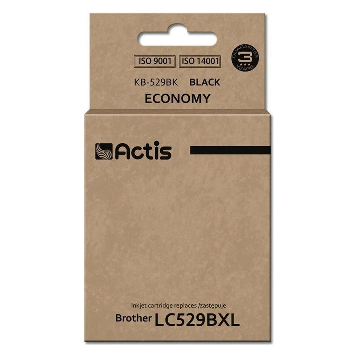 Factis KB-529BK black ink cartridge for Brother printer replaces LC529Bk  - (BK) (KB-529BK)