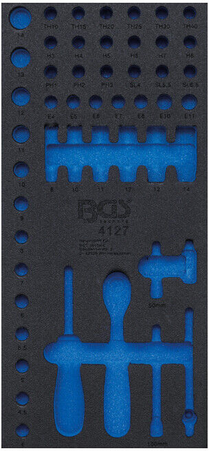 BGS Insert de servante d’atelier 1/3, vide : pour art. 4127 ; BGS technic (4127-1)