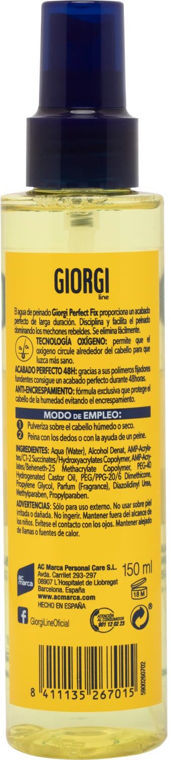 Giorgi Perfect Fix Agua de Peinado Perfect Fix 24 H 150ml