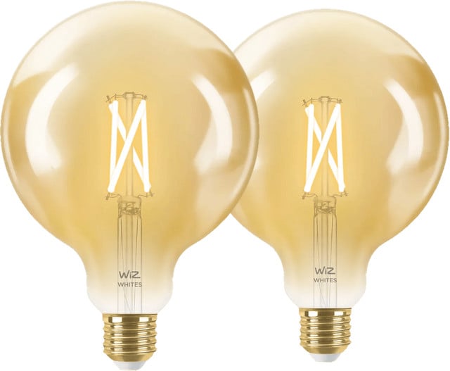 WiZ Smart Filament lamp Globe XL 2-pack - LED - Warm tot Koelwit licht - E27