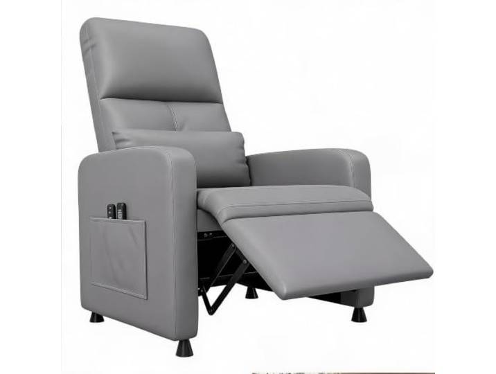 GarveeMore Elektrischer Relaxsessel/TV-Sessel Mit Massage & Wärme verstellbare Rückenlehne & Liegefunktion - Fußstütze, Lendenstütze, USB-Ladeanschluss, Seitentaschen