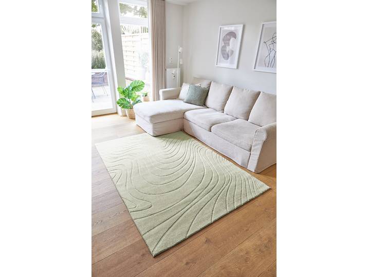 Kurzflorteppich Dale Grün/Salbei 120 x 170cm Polyester