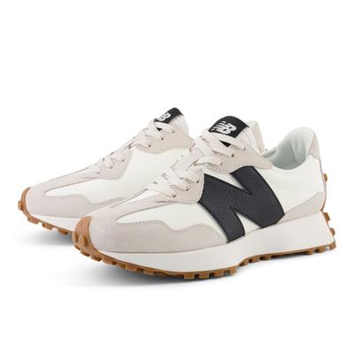 Sneaker NEW BALANCE "327", Damen, Gr. 42,5, weiß (moonbeam), Leder, Synthetik, Schuhe Sneaker