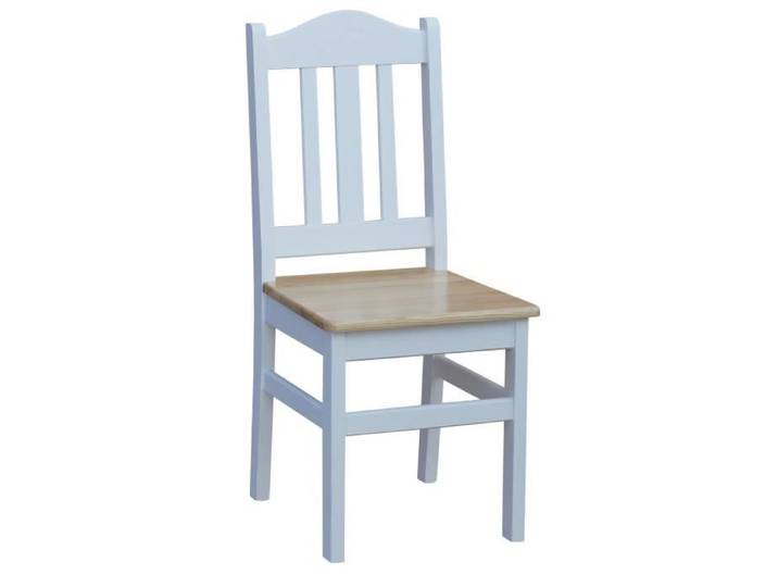 La chaise Blanc/ Laqué Sapin Bois Solide