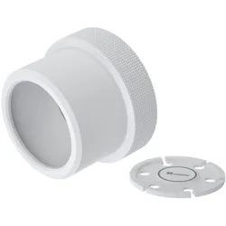Barrow D5 Gehäuse Aluminium - weiss, Wasserkühlung Anschluss, Weiss