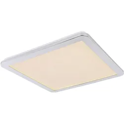 LED Deckenpanel Deckenleuchte Flurlampe CCT-Schaltung Silber Metall 40x40 cm
