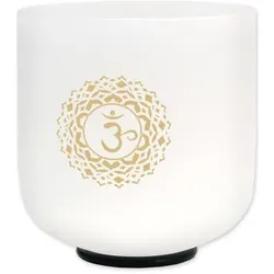 keepdrum Klangschale CSBG6 Kronenchakra Gold 6 Zoll (Klangschale), Perkussion, Gold, Weiss, Violett