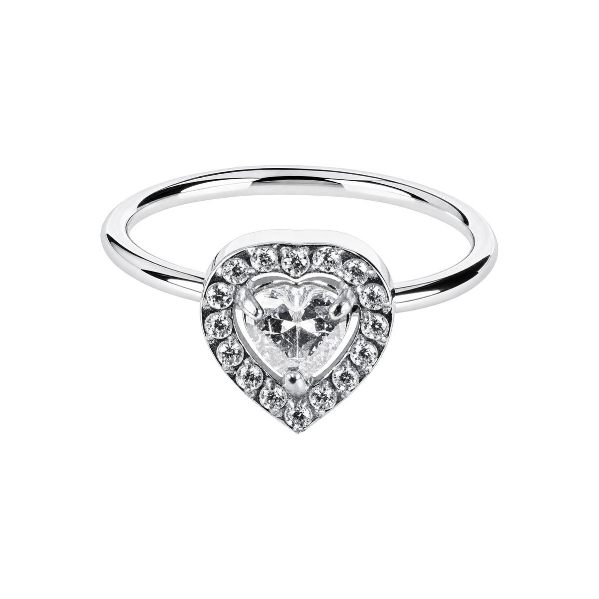 Jacques Lemans Ring Edelstahl mit Zirkonia