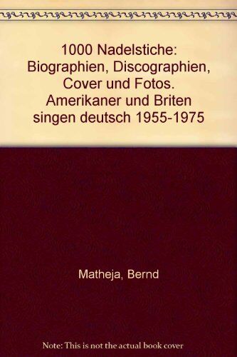 Bernd Matheja - 1000 Nadelstiche - Preis vom 09.10.2026 07:28:09 h