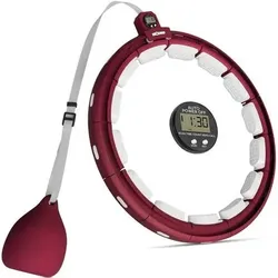 NEOLYMP Smart Hula Hoop Reifen leise mit integriertem Tracking, Größe ONE SIZE in Rot Rot