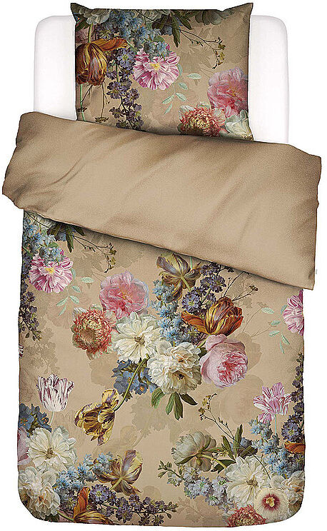 ESSENZA Satin Bettwäsche ROSABELLE 70x90cm/140x200cm Golden Sand hellbraun EG