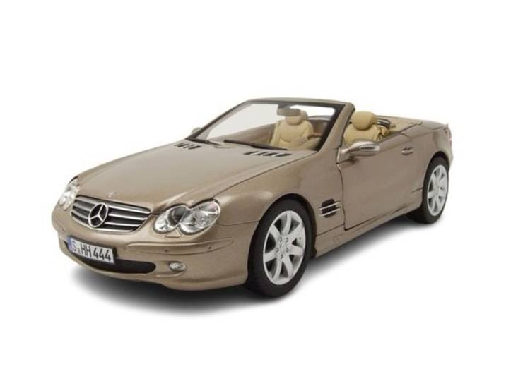 Norev Modellauto Mercedes SL 500 R230 2003 beige metallic, Maßstab 1:18