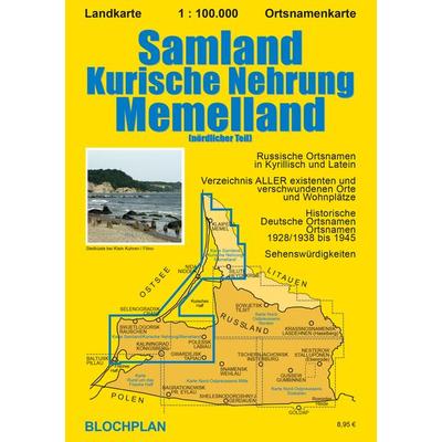Landkarte Samland/Kurische Nehrung/Memelland, Sonstige von Dirk Bloch, Blochplan, 978-3-9820243-6-3
