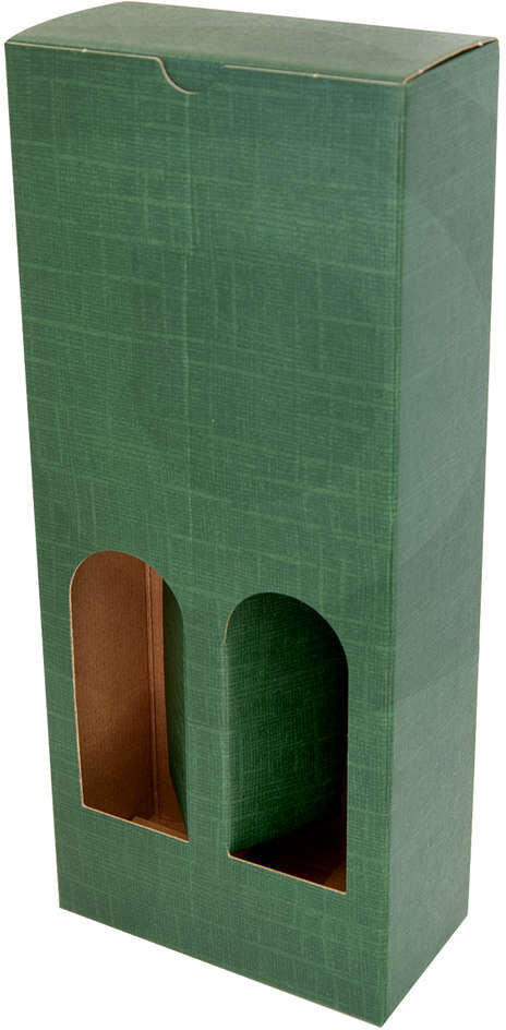 Polsinelli Valigetta Petit per bottiglie verde 2 posti - 320h (10 pezzi