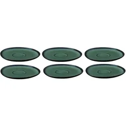 Villeroy & Boch Untertasse Lave 6 Stück, Grau, Untertasse, Grau