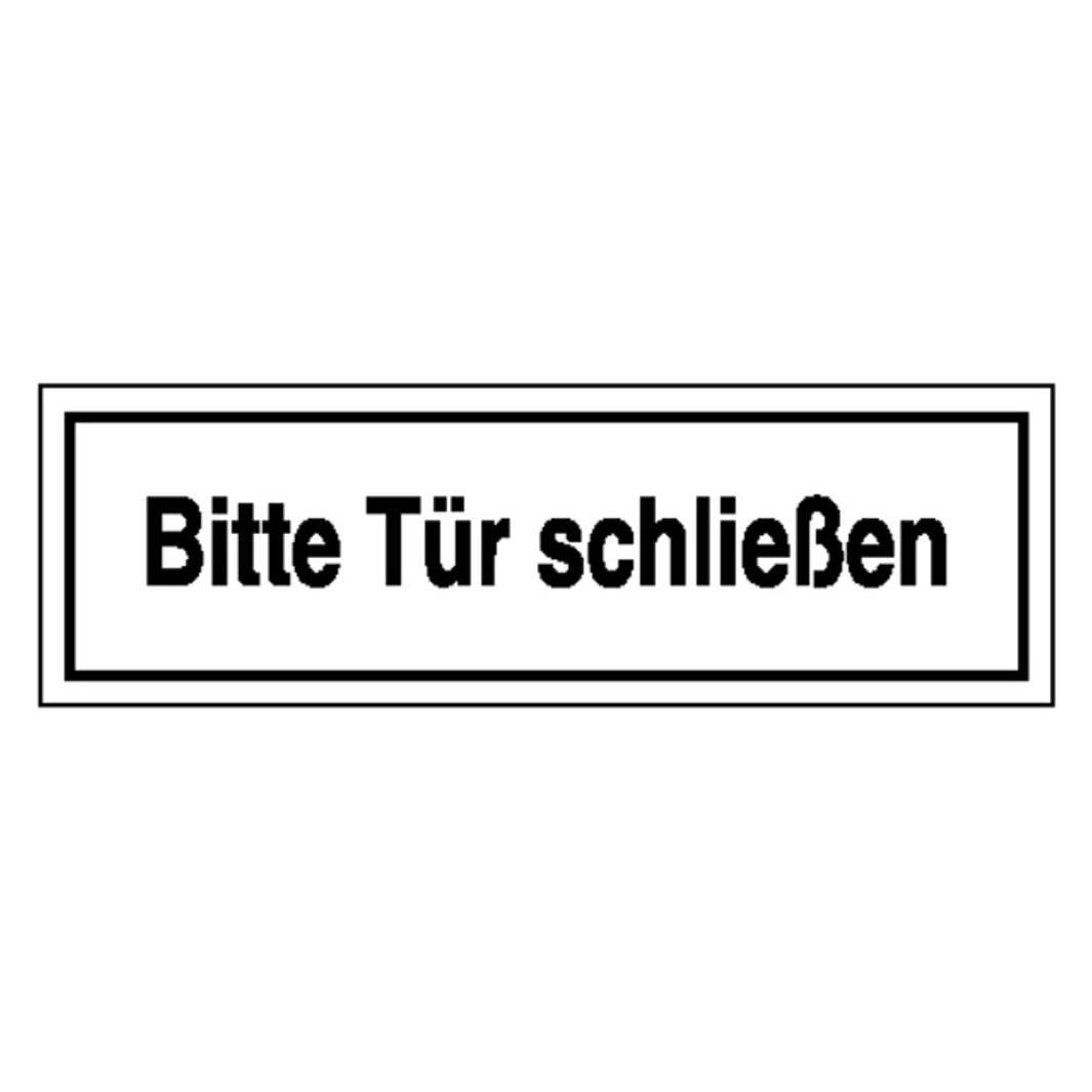Wolk 21.5368 Hinweisschild Bitte Tür schliessen Folie selbstklebend B x H (21.5368)