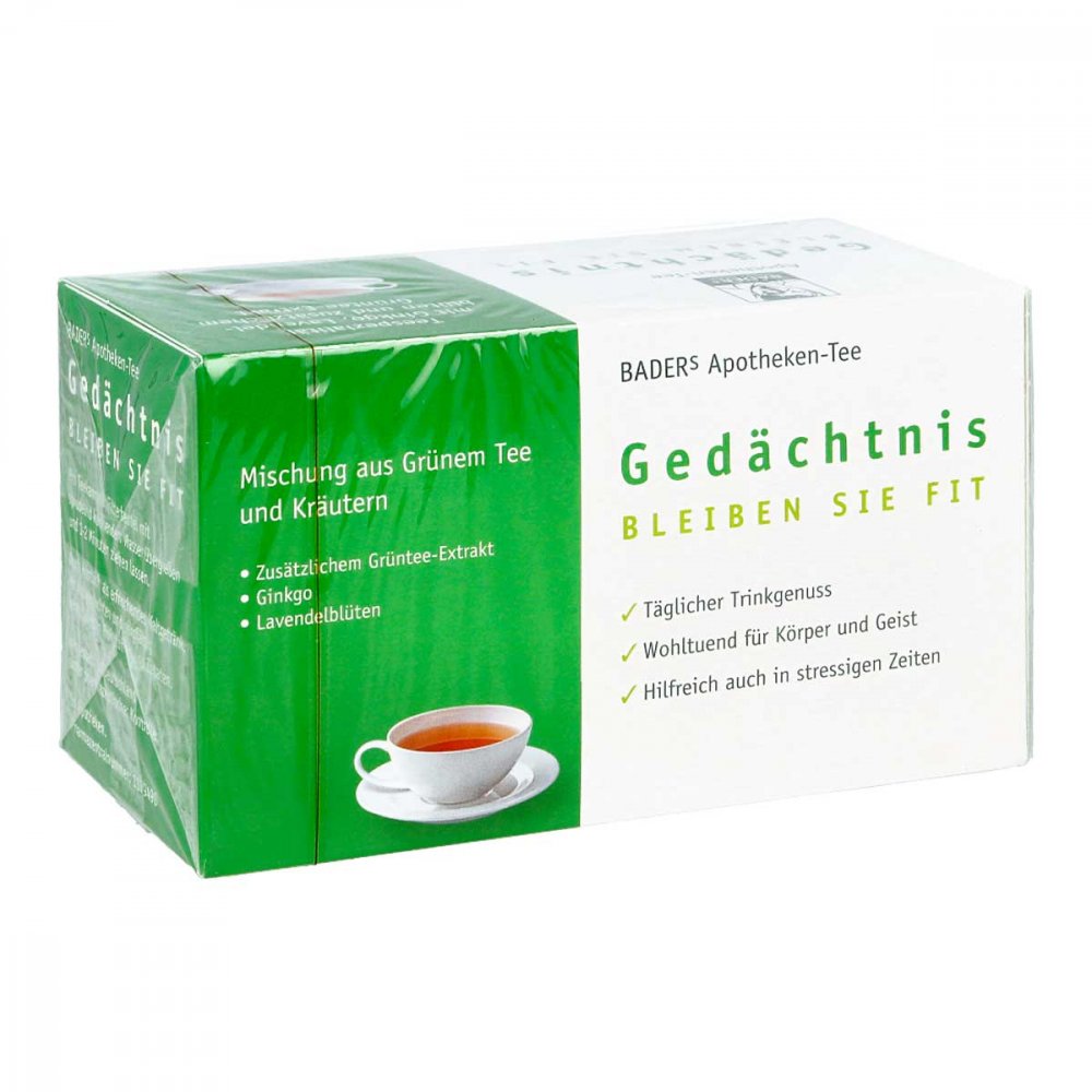 Baders Gesundheit GmbH Baders Apotheken Tee Gedächtnis Filterbeutel 01179490