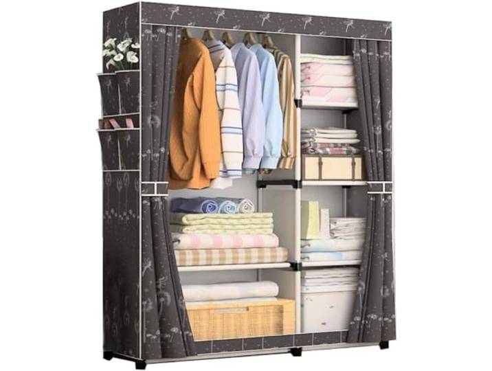 Tragbarer Kleiderschrank, Schlafsaal, Schlafzimmer, Kleideraufbewahrung(A)