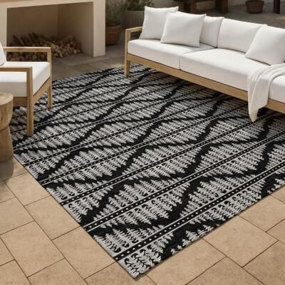 Addison Rugs Machine Washable Indoor/ Outdoor Ombre Tripp Chantille Rug