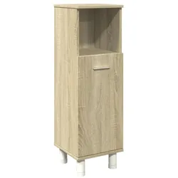 Helloshop26 - Moderner Badezimmerschrank 30,5 x 30 x 95 cm praktischer Stauraum aus Sonoma-Eiche-Holzwerkstoff