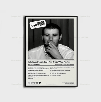 Inspire Picks Arctic Monkeys Album Cover Poster Indie Rock Canvas Wall Art For Music Lovers 14 40x60cm No Frame