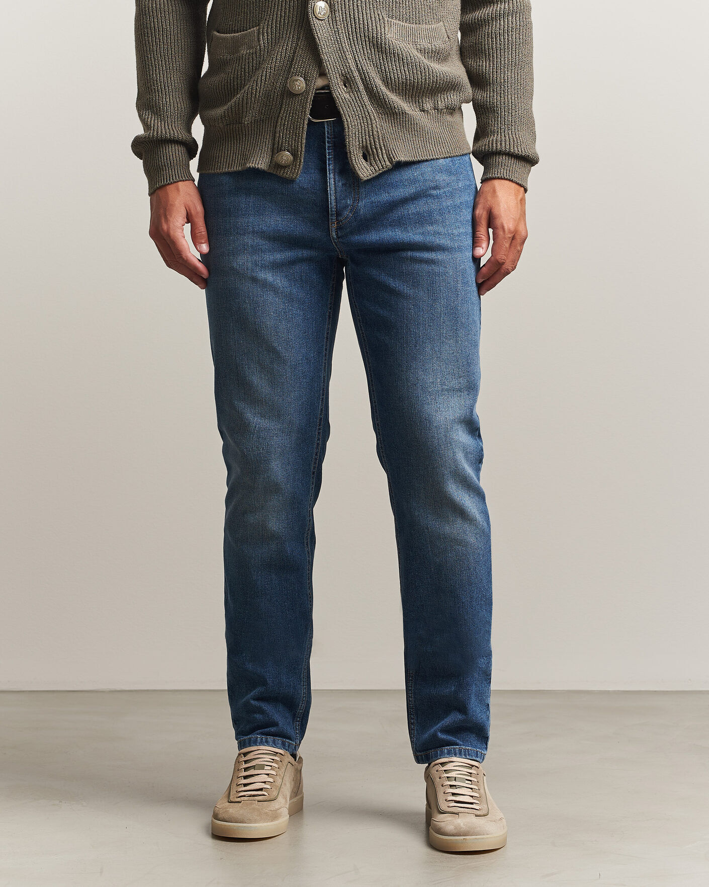 Brunello Cucinelli Traditional Fit Jeans Medium Wash men 54 Blå