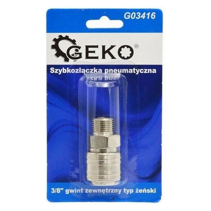 GEKO Pneumatik-Schnellkupplung mit Aussengewinde 3/8 IG (G03416)