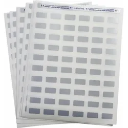 Brady, Etiketten, LAT-23-773-2.5, metallisierter Polyester, Silber, 25.40 x 12.70 mm, mit Laminat, dauerhaft k