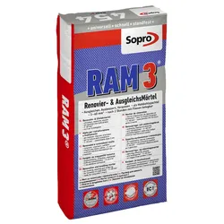 Sopro Bauchemie RAM 3 454 Renovier - AusgleichsMörtel 25 kg Sack