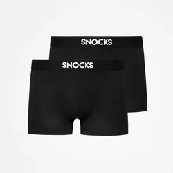 SNOCKS Modal Boxershorts Men, 2pcs Black - M