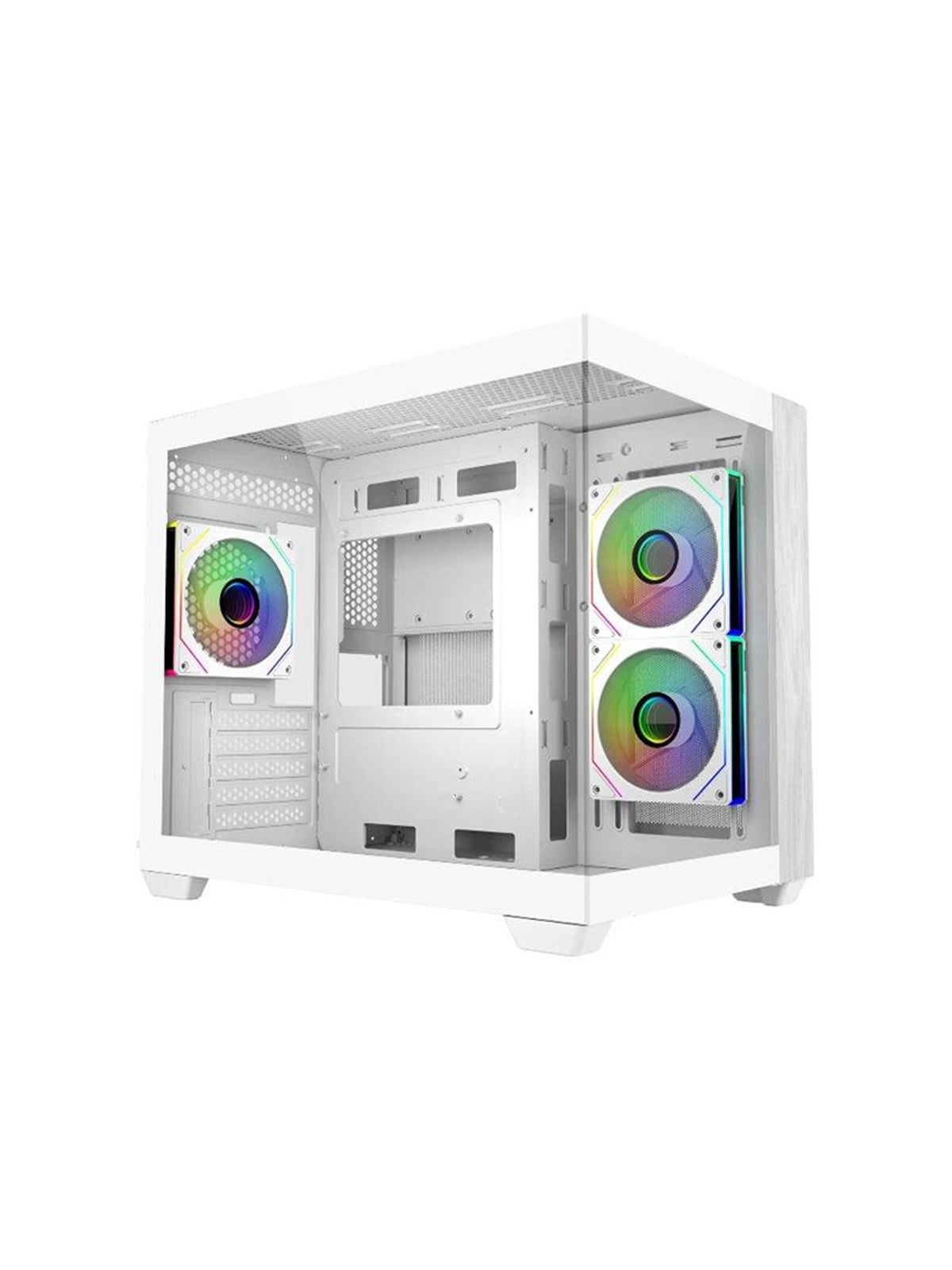 Cooler Master Elite 481 Wood - Gehäuse - Tower - Weiß