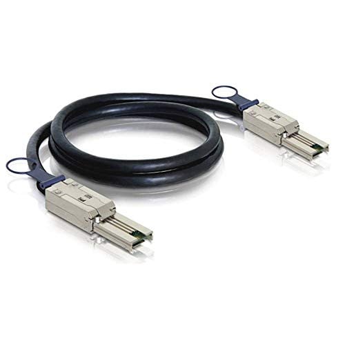 DeLock mini SAS naar mini SAS SFF 8088 kabel, 26-polig, zwart, 1,0 m