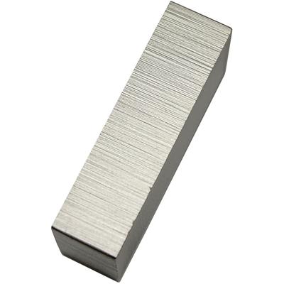 Gardinenstangen-Endstück "Endkappe", silber (stahl, gebürstet), 2 Stk., SCHÖNER WOHNEN-KOLLEKTION, Gardinenstangenendstücke, Gardinenstangen-Endstück, Serie Einzelprogramm Matteo rechteckig