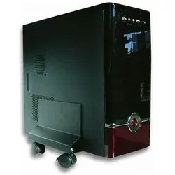 Techly Cpu Steel Holder With Wheels, PC Zubehör, Schwarz