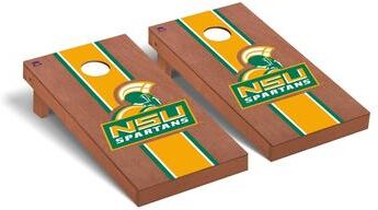 Skip's Garage Norfolk State Spartans Rosewood Cornhole Board Set