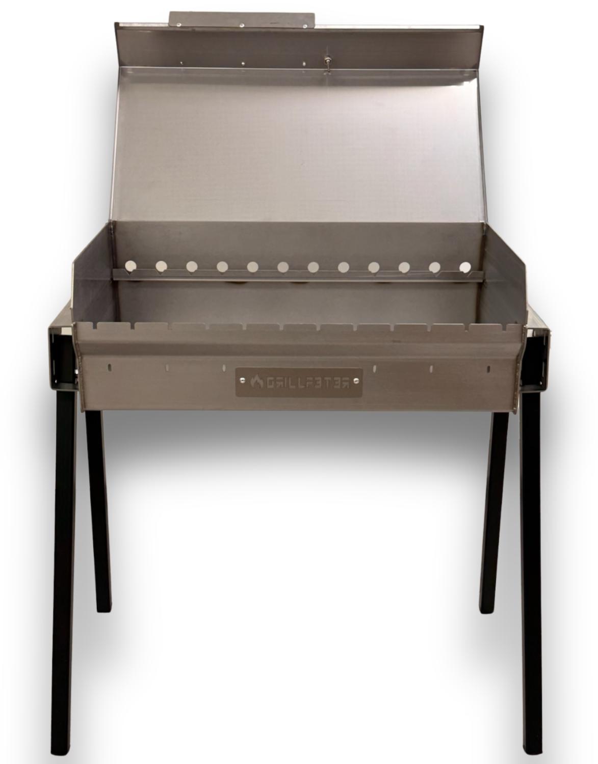 Mangal Bulat 70 Schaschlikgrill 3mm Edelstahl Edelstahldeckel