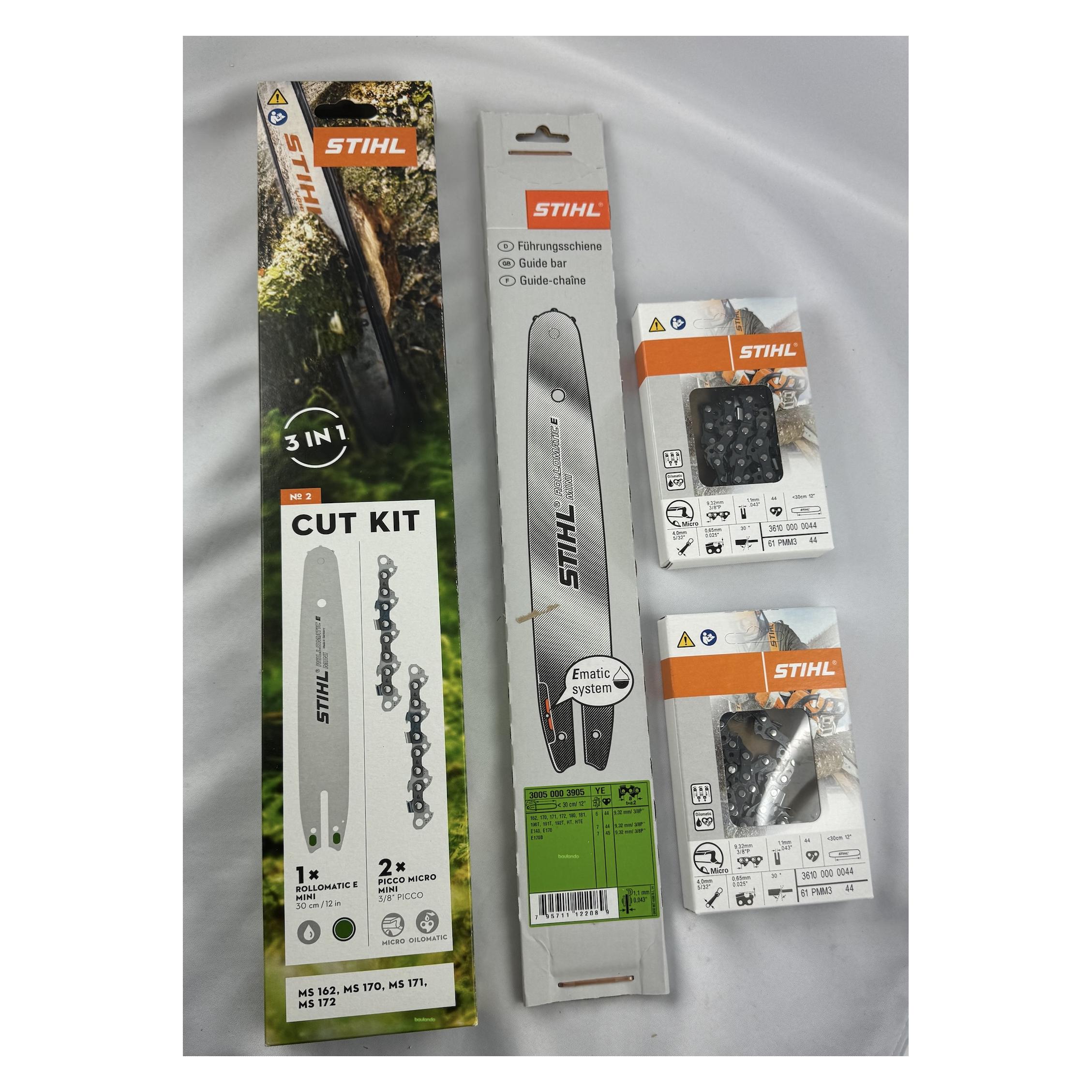 Stihl CUT KIT 2 MS162,MS170,MS171,MS172 30050009900, 30050003905 + 36100000044 (Kettensäge) (220008)