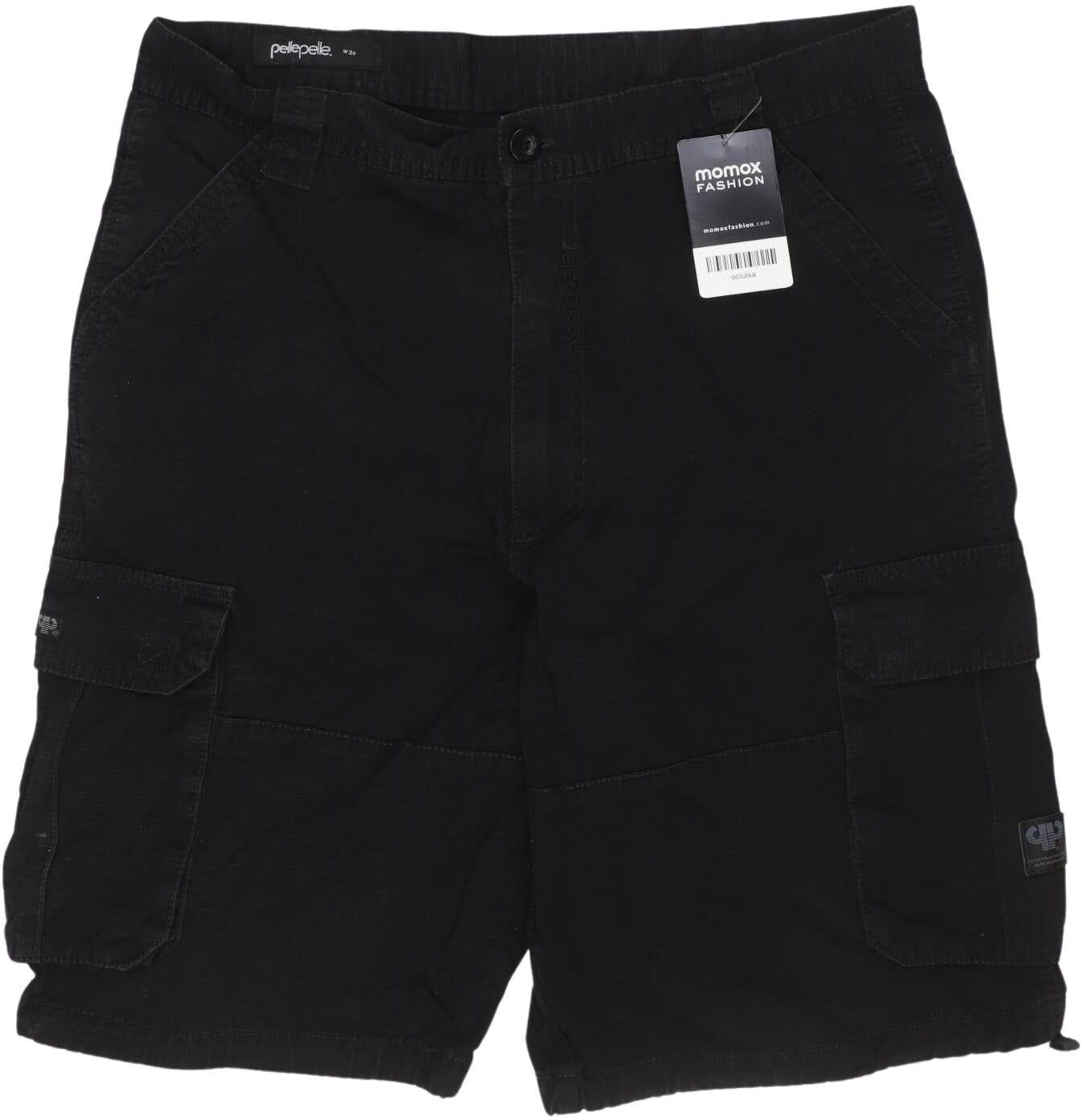 pelle pelle Herren Shorts, Schwarz, Gr. W34, Baumwolle - Second Hand
