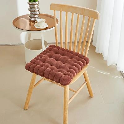 Inspired Living Cozy Biscuit Plush Cushion Chair Pad Soft Cookie Style Tatami Back Pillow For Decor & Comfort coffee