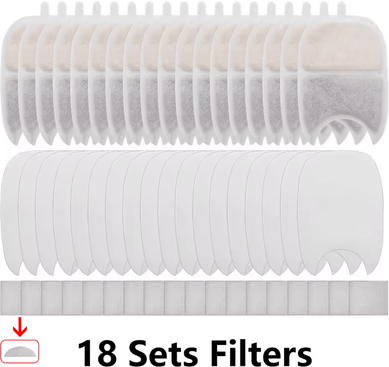 Inspire Curations Multi Pack Pet Water Fountain Replacement Filters 18pcs