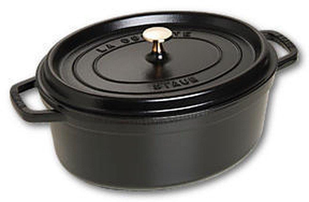 Staub Ovale Cocotte zwart 5,5 l